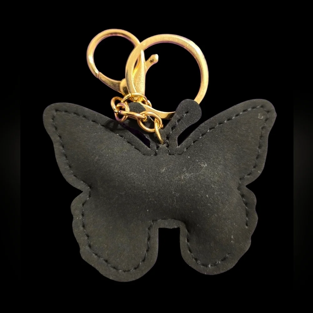 Rhinestone Butterfly Bag Charm Keychain